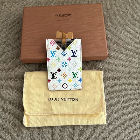 Louis Vuitton Takashi Murakami Multicolor Monogram Card Holder/mirror - Picture 1 of 7